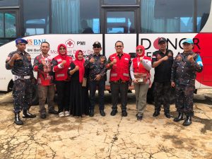 Mencukupi Ketersedian Darah PMI Kota Metro, DPC Grib Jaya Gelar Donor Darah