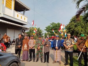 Camat Gedong Tataan Hadiri Kirab Budaya Desa Bagelen