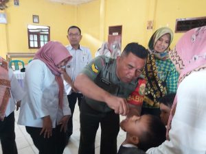 Kodim 0429/Lamtim Turut Serta Sukseskan Program PIN Polio