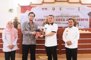 Pesawaran Didapuk Menjadi Percontohan Kabupaten dan Kota Anti-Korupsi