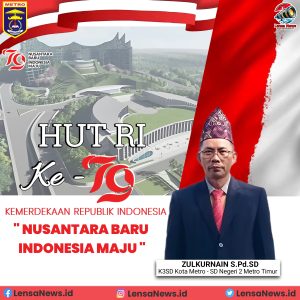 K3SD Kota Metro, SD Negeri 2 Metro Timur : Selamat Menyambut HUT RI ke-79