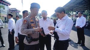 Wakapolres Banjar Pimpin Kegiatan Gaktiblin Personel Polres Banjar