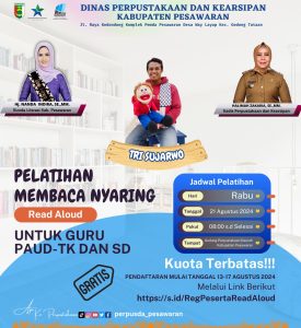 Aktivitas Membaca Akan Lebih Banyak dari Orang Dewasa, Dinas Perpusip Gelar Pelatihan Membaca Nyaring
