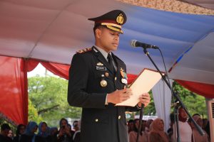 Pembaca Teks Pembukaan UUD 1945 pada Upacara HUT RI ke-79 Tingkat Kota Banjar, Dibacakan oleh Kapolres Banjar