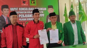 Jelang Tahapan Pendaftaran Bacalon Walikota dan Wakil PDIP dan PPP Kota Banjar Gelar Rapat Konsolidasi 