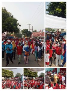 Ribuan Masyarakat Antusias Ikuti Jalan Sehat di Kecamatan Gedong Tataan