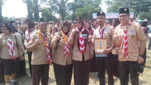 Peringati Hari Pramuka ke-63 Tahun 2024, Kwarcab Kota Metro Gelar Apel Besar