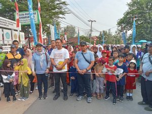 Door Prize Dua Unit Sepeda Motor, Meriahkan Jalan Sehat HUT RI ke-79, Pemdes Bogorejo