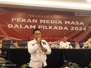Ketua PWI Pesawaran Jadi Narasumber di Acara Media Gathering KPU Pesawaran