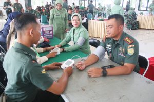 Donor Darah Kodim 0429/Lamtim dalam Rangka Peringatan HUT Korem 043/Gatam ke-77