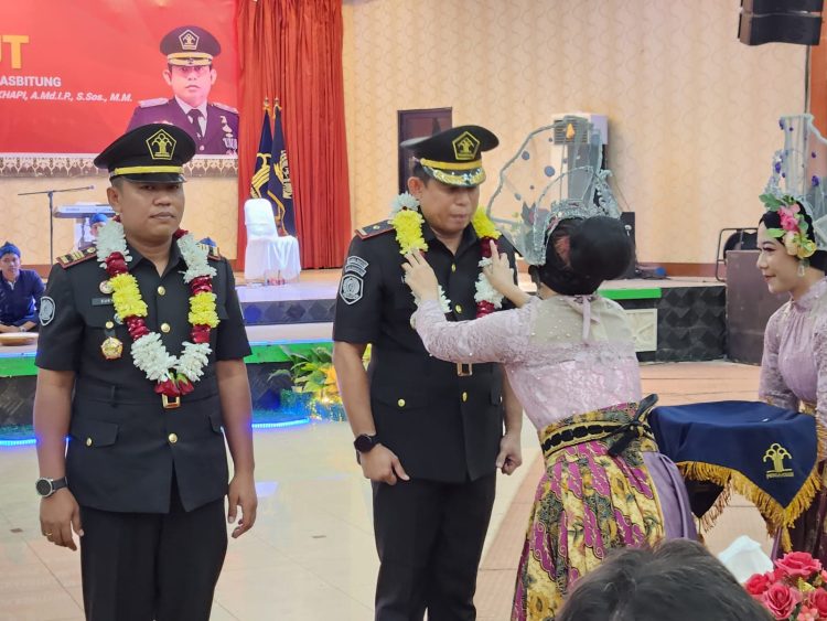 Pisah Sambut Kalapas Kelas III Rangkasbitung dari Suriyanta Leonardo Situmorang ke Muhamad Khapi