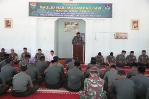 Kodim 0429/Lamtim Gelar Do’a Bersama dalam Rangka Peringatan Maulid Nabi Muhammad SAW 1446 H