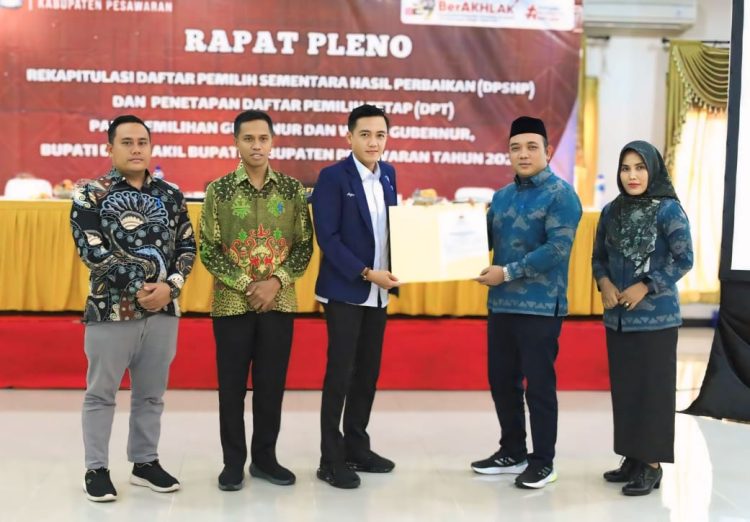 KPU Pesawaran Tetapkan DPT Pilkada 2024 Sebanyak 347.979