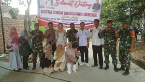 Wakili Dandim, Danramil Purbolinggo Hadiri Pengukuhan DPC Moeldoko Center Lampung Timur