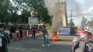 Puluhan Mahasiswa Pandeglang Berunjuk Rasa Tuntut Netralitas PNS di Pilkada Serentak 2024