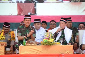 Dandim 0429/Lamtim Hadiri Lampung Bersolawat dan Do’a Lintas Agama Dalam Rangka HUT TNI ke-79
