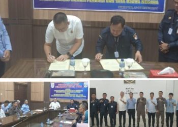 Kejaksaan Negeri OKU Timur Tandatangani Kerjasama dengan Bawaslu Terkait Poksi Instansi