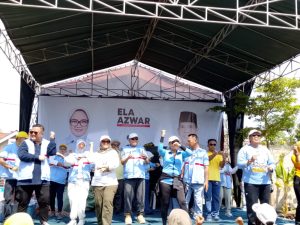 Janji Bawa Perubahan Lebih Maju untuk Masyarakat Lampung Timur, Ela-Azwar Sapa Warga Labuhan Maringgai