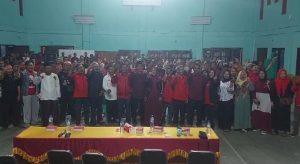 Ratusan Pendukung Relawan SURYA GEMILANG Deklarasikan Paslon 01 Walkot Banjar 