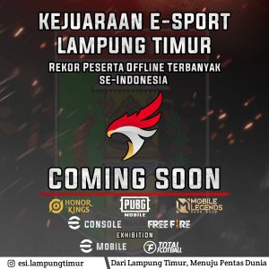 Ayo ! Kaula Muda Pecandu Dunia e-sport Ramaikan Event Kejuaraan ESI di Lampung Timur 