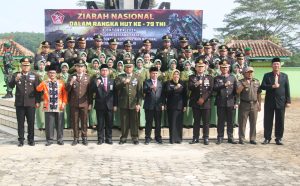Dandim 0429/Lamtim Pimpin Ziarah Nasional Peringatan HUT TNI ke-79