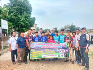 Dispora Lepas Lima Tim Perwakilan Pesawaran untuk Berlaga di Piala Soeratin 2024