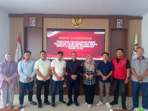 KPU Pesawaran Gelar Rakor Persiapan Debat Publik Paslon Bupati dan Wakil BupatiJ