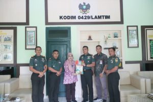 Pimpinan Cabang Bulog Kota Metro Audiensi dengan Dandim 0429/Lamtim