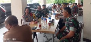Bersama Dandim 0421 Lamsel, Polres Pesawaran Amankan Debat Publik