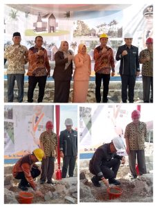 Direktur RSUD Pesawaran Dampingi Bupati Dendi Meletakan Batu Pertama Pembangunan Masjid Ash-Shihah