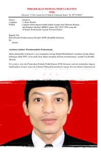 Pergerakan Pemuda Peduli Banten ( P3B), Siap Laporkan Dugaan Korupsi Bantuan BKBA