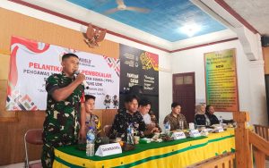 Dukung dan Sukseskan Pilkada Serentak, Kodim 0429/Lamtim Serentak Hadiri Pelantikan PTPS