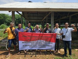 Dit Intelkam Polda Lampung Silaturahmi dengan Ketua Kelompok Penggarap Tanah Eks. Kawasan Hutan Desa Mekar Mulyo