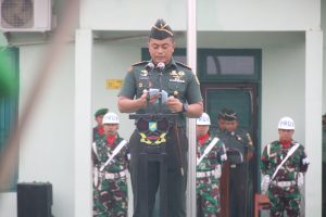 Bacakan Amanat Kasad, Dandim 0429/Lamtim Pimpin Upacara 