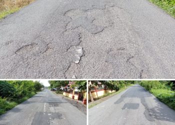 Miris,,,,Baru Beberapa Bulan Dikerjakan Jalan Provinsi Lintas Komring Oku Timur Sudah Banyak yang Rusak