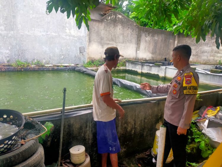 Perkuat Ketahanan Pangan, Bhabinkamtibmas Polres Metro Kunjungi ke Warga Binaan