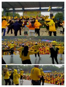 Hut ke-60 Partai Golkar Kuningkan Lapangan Bhakti di Kota Banjar