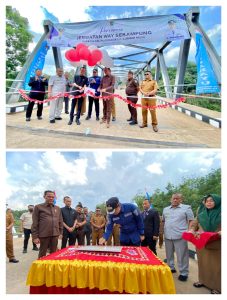 Bersama DPRD, Bupati Pesawaran Resmikan Jembatan Wat Sekampung