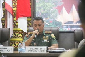 Hadiri Rakor Persiapan Pleno Tingkat KPUD, Dandim Ajak Masyarakat Jaga Situasi Kondusif