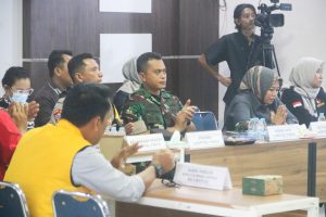 Dandim Pantau Pengamanan Proses Perhitungan Suara Tingkat Kabupaten