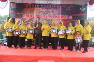 Gelar Syukuran HUT ke-6, Dandim : Semoga Kodim 0429/Lamtim Semakin Dekat dengan Rakyat