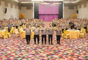 Rapat Koordinasi Monitoring dan Evaluasi Penggunaan Dana Hibah OMP Musi 2024 Polda Sumsel