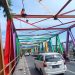 Warna warni Jembatan dua Rangkasbitung Jadi Pusat Perhatian Warga