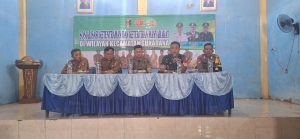 Hadiri Sosialisasi Kamtibmas, Serma Nandang : Linmas Adalah Mitra TNI Polri