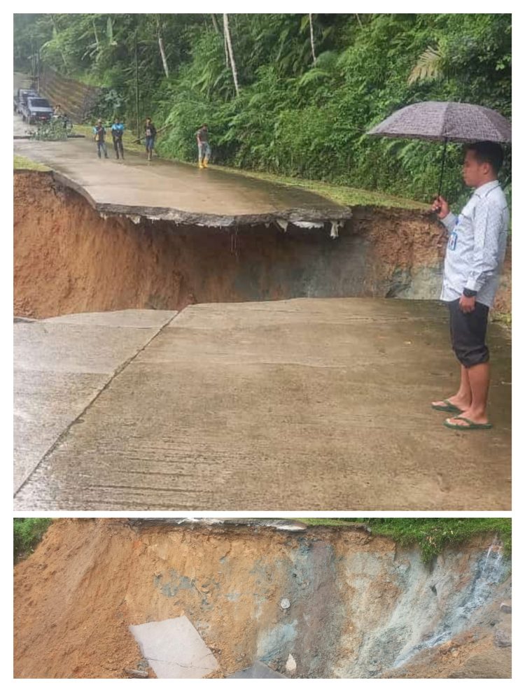 Hujan Deras Mengakibatkan Jalan Amblas di Citorek, PUPR Banten Segera Menangani