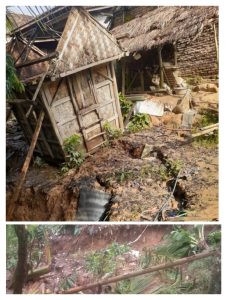 Warga Khawatir Pergeseran Tanah Ancam Pemukiman Warga Longsor