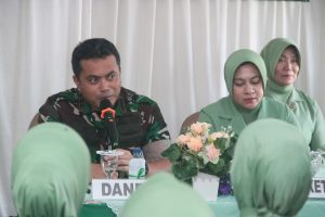 Upaya Dekat dengan Anggota, Dandim 0429/Lamtim Didampingi Ketua Persit Kunjungan ke Koramil 09/Way Jepara