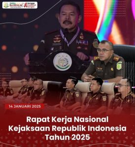 Kejari Lebak Gelar Rakernas Bersama Kejaksaan RI Secara Daring Tahun 2025