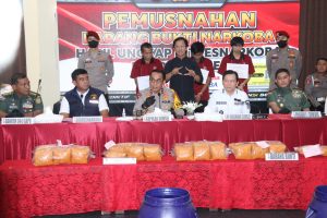 Polda Sumsel Musnahkan BB 49 Kg Sabu Milik Jaringan Narkoba Golden Crescent