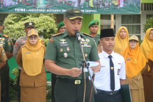 Gelorakan Srigernas, Dandim 0429/Lamtim Pimpin Upacara Bendera di SMA N 2 Sekampung